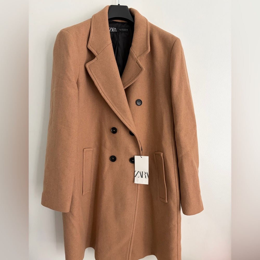 BNWT Zara Tan Trench Coat sz XL